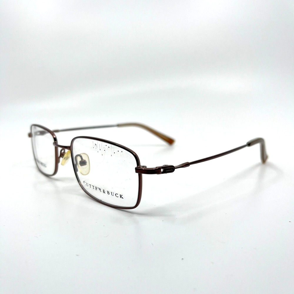 Cutter and‎ buck Eyeglasses Frames Brown Full Rim 52-18-140 H6773